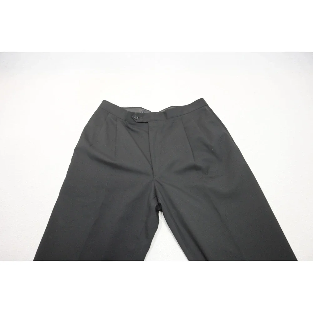 Jos a Bank Tuxedo Suit Set Mens Size 43L 36x32 Black Peak Lapel Formal Excellent